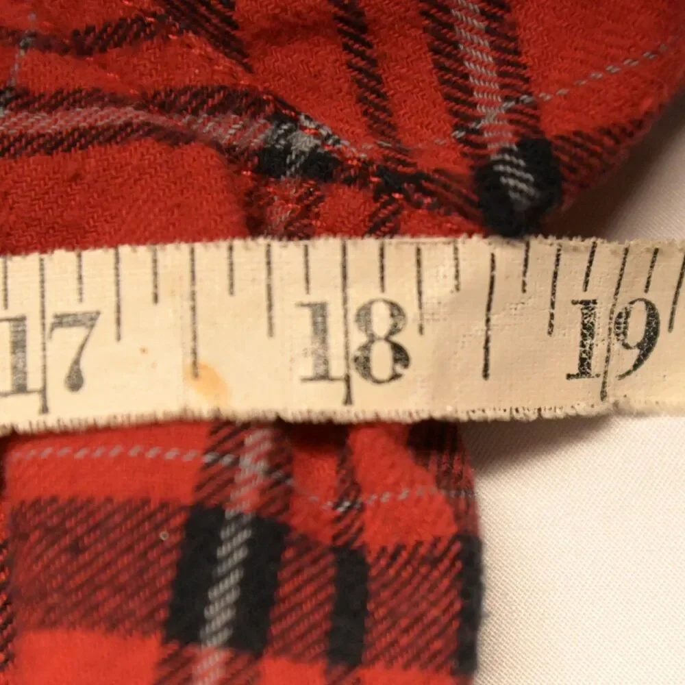 J Crew Womens 6 Red Plaid Long Sleeve Flannel Button Down Shirt - Picture 5 of 7